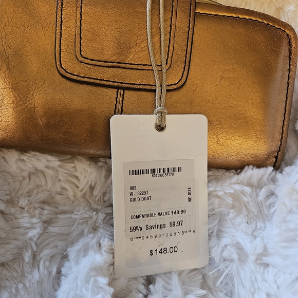 Hobo Gold Dust Leather Clutch - Picture 2 of 10